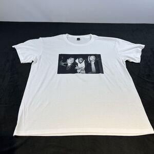 Vintage Style Chris Farley Kurt Cobain Tupac T-Shirt Size XL White